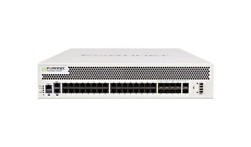 Fortinet FortiGate 2500E - security appliance - with 3 years FortiCare 24X7
