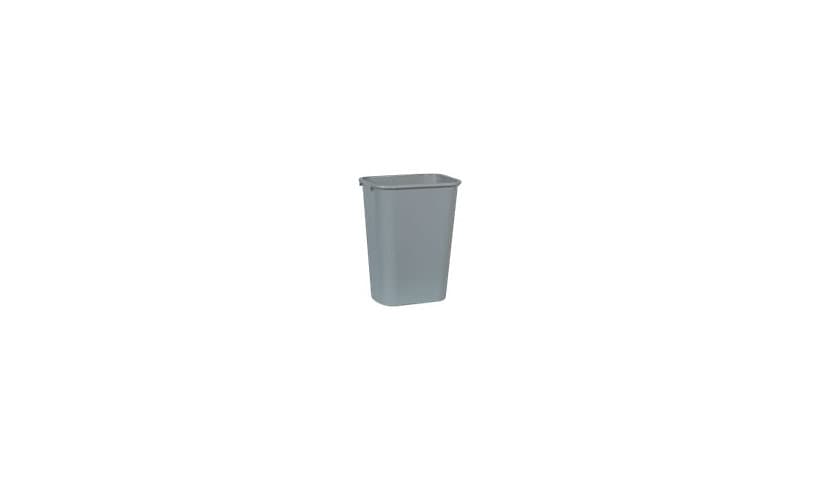 Rubbermaid 2957 Large - waste basket - 10.3 gal - linear low-density polyethylene (LLDPE) - gray