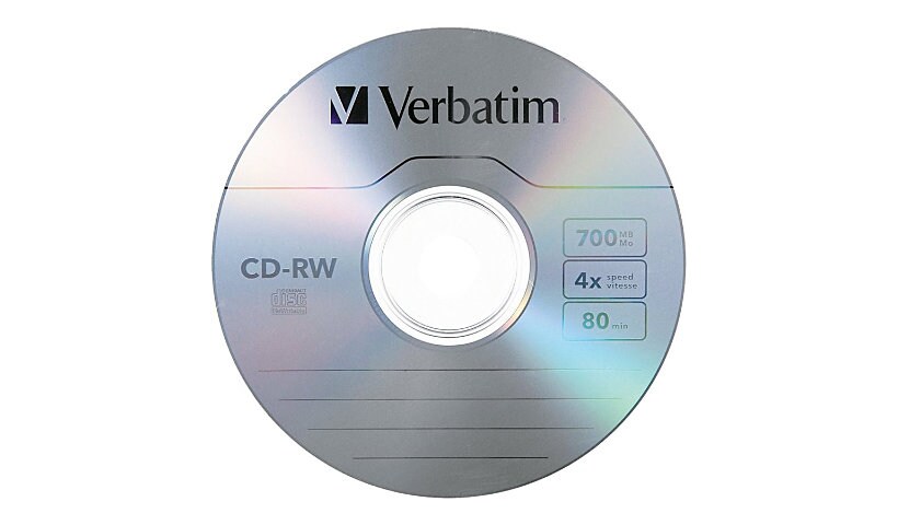 Verbatim - CD-RW x 25 - storage media