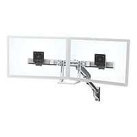 Ergotron HX Wall Dual Monitor Arm mounting kit - for 2 monitors - polished aluminum
