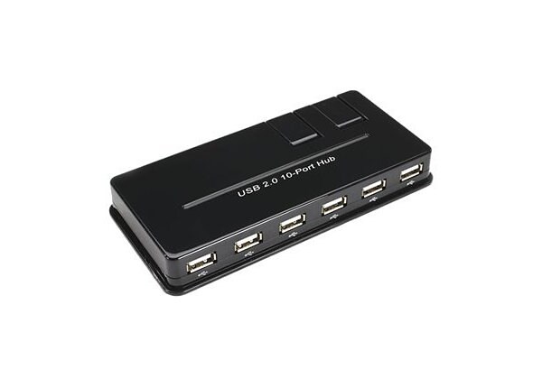 Black Box USB 2.0 Hub - hub - 10 ports
