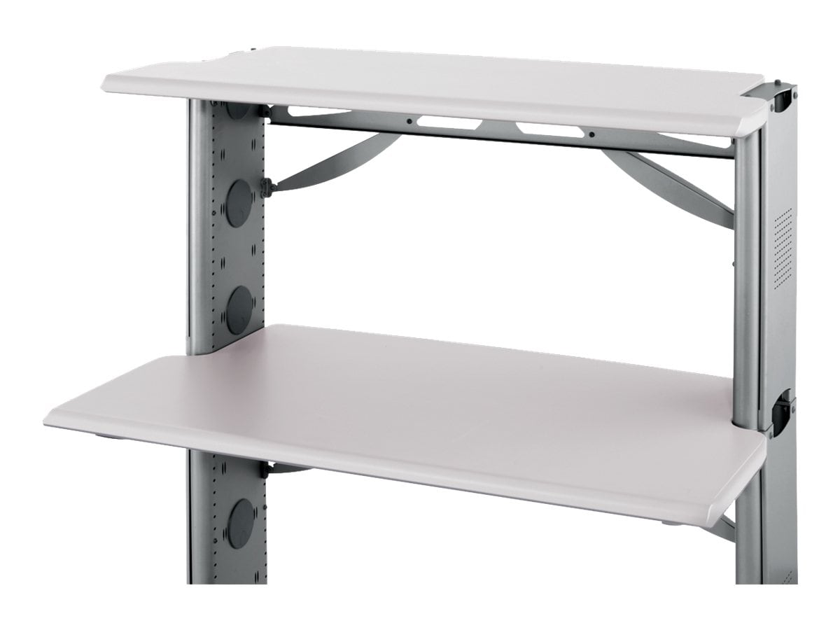 Anthro - table shelf - rectangular - cool gray