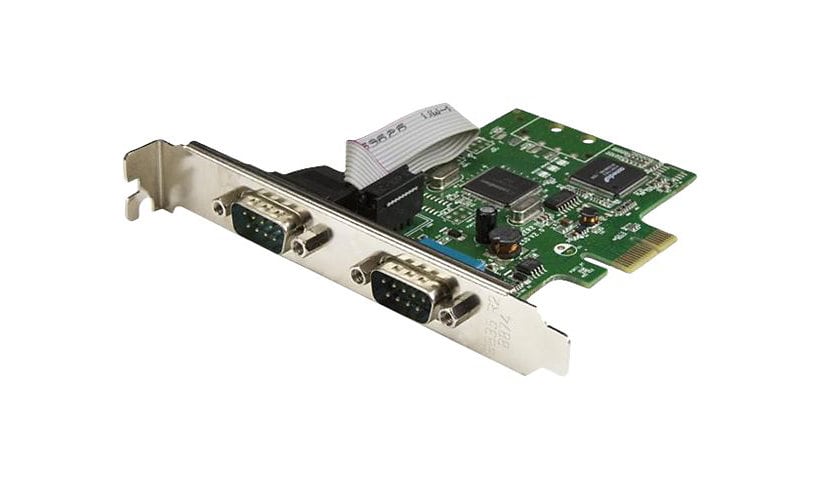 StarTech.com PCI Express Serial Card - 2 port - Dual Channel 16C1050 UART - Serial Port PCIe Card - Serial Expansion