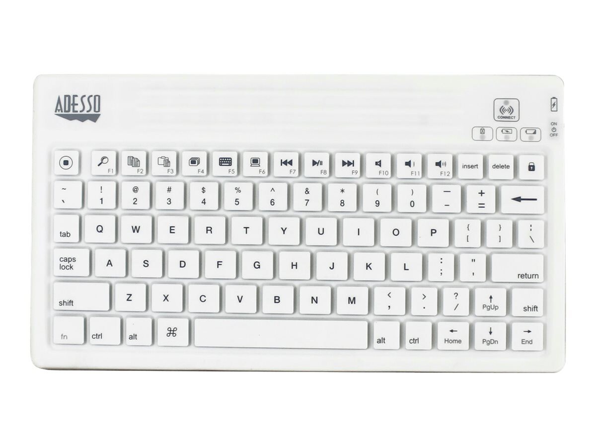 Adesso WKB-2000BW - keyboard and folio case - US