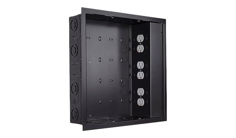 Chief Proximity In-Wall Storage Box For AV Components - Black