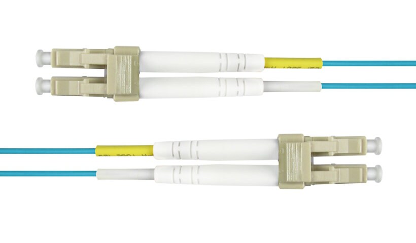 Panduit 32.8' LC-LC 50/125 2 Fiber Optic Jumper Cable - Aqua