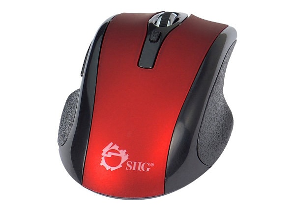 SIIG 6-BUTTON WRLS OPTICAL MOUSE RED