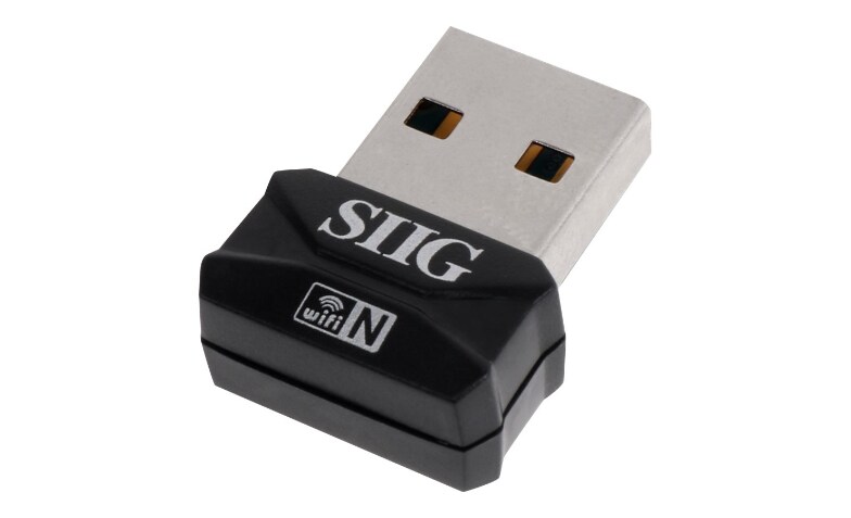 SIIG Wireless-N Mini USB Adapter - network adapter - USB 2.0 JU-WR0112-S2 - Wireless - CDW.com