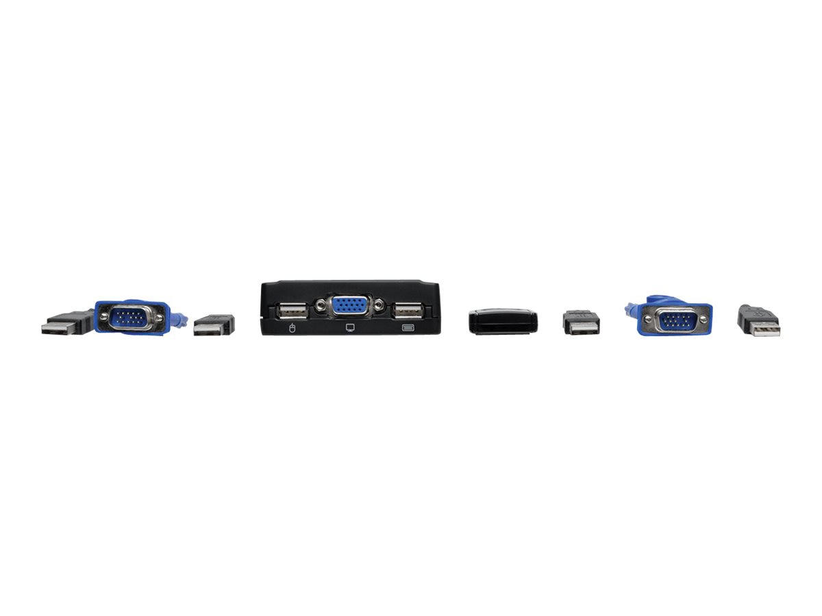 Thumbnail 6 of 9 for Eaton Tripp Lite series 2-Port USB/VGA Cable KVM Switch with Cables and USB Peripheral Sharing - KVM / USB switch - 2