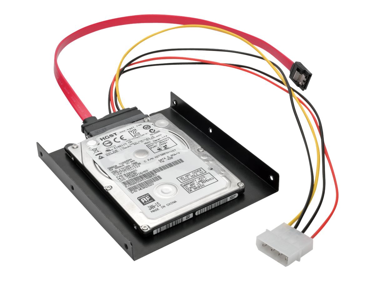 Thumbnail 2 of 5 for Eaton Tripp Lite Series 2.5 Inch SATA Hard Drive to 3.5 Inch Drive Bay Mounting Kit - storage bay adapter
