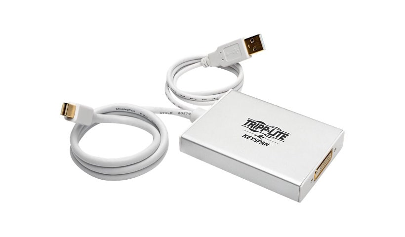 Tripp Lite 6in. Mini DisplayPort to DVI-D Adapter Converter Dual Link Active MDP to DVI Thunderbolt 1 &amp; 2 Compatible