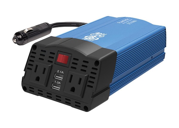 Tripp Lite 375W Ultra-Compact Car Power Inverter with AC Outlets, USB Ports AC to - DC to AC power - PV375USB - Monitor Cables & Adapters - CDW.com