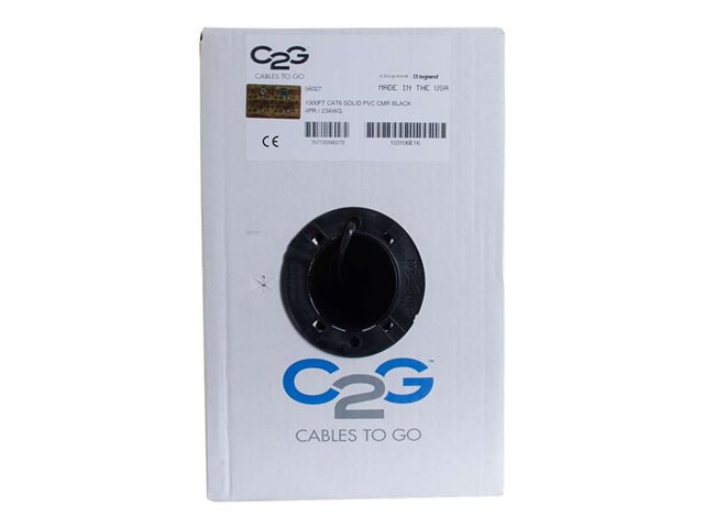 C2G 1000ft Cat6 Unshielded (UTP) Ethernet Cableable - Bulk Cat6 Network P