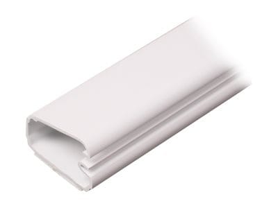Wiremold Uniduct 2800 One-Piece Latching Cable Raceway Fitting - 8ft Length - White
