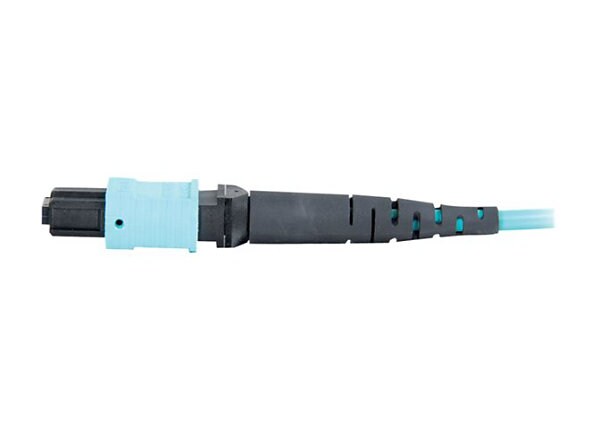 C2G 15m MPO Fiber Array Cable Method B OM3 Riser Rated (OFNR) - Aqua - 50ft - network cable - 49 ft - aqua