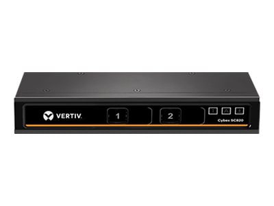 Vertiv Cybex SC800 Secure Desktop KVM | 2 Port Single-Head | DVI-I | TAA