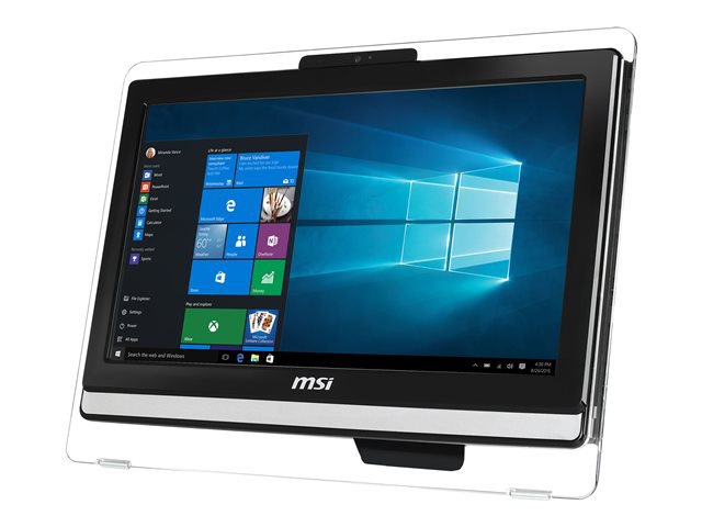 MSI Pro 20ET 4BW 061US - Celeron N3160 1.6 GHz - 4 GB - 1 TB - LED 19.5"