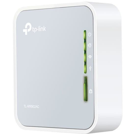 TP-Link AC750 Wireless Travel Router (TL-WR902AC) Dual Band WiFi 1 USB 2.0