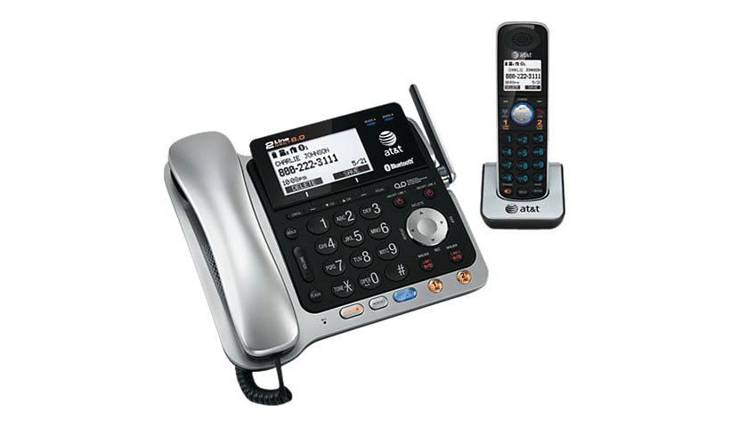 AT&T Connect to Cell TL86109 - corded/cordless - answering system - Bluetooth interface - Caller ID/call waiting +
