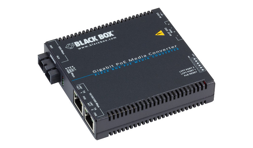 Black Box - fiber media converter - 10Mb LAN, 100Mb LAN, GigE - TAA Compliant