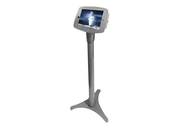 Compulocks Space Adjustable - iPad 9.7" Floor Stand - Silver - stand