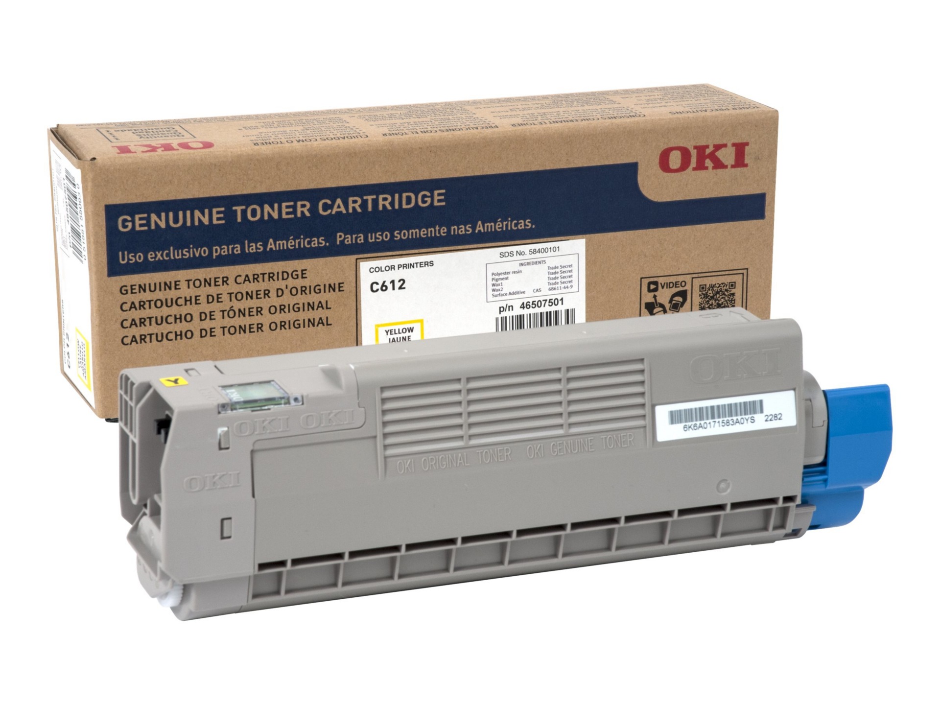 OKI 6K YELLOW TONER ISO FOR C612