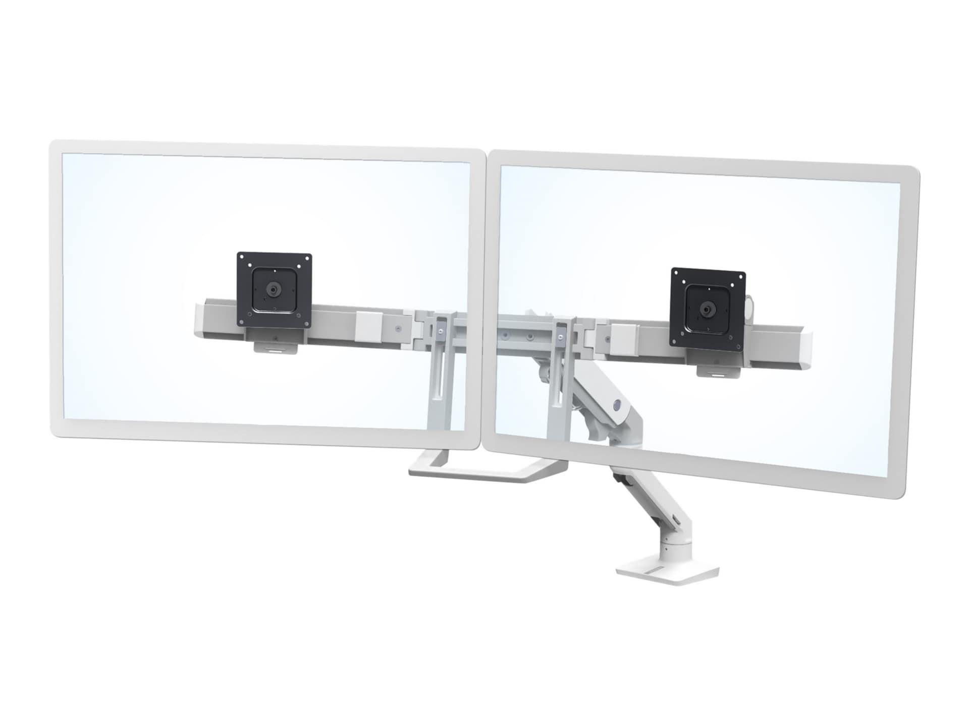 Ergotron HX Desk Dual Monitor Arm mounting kit - for 2 monitors - polished