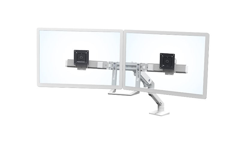 Ergotron HX Desk Dual Monitor Arm mounting kit - for 2 monitors - polished aluminum