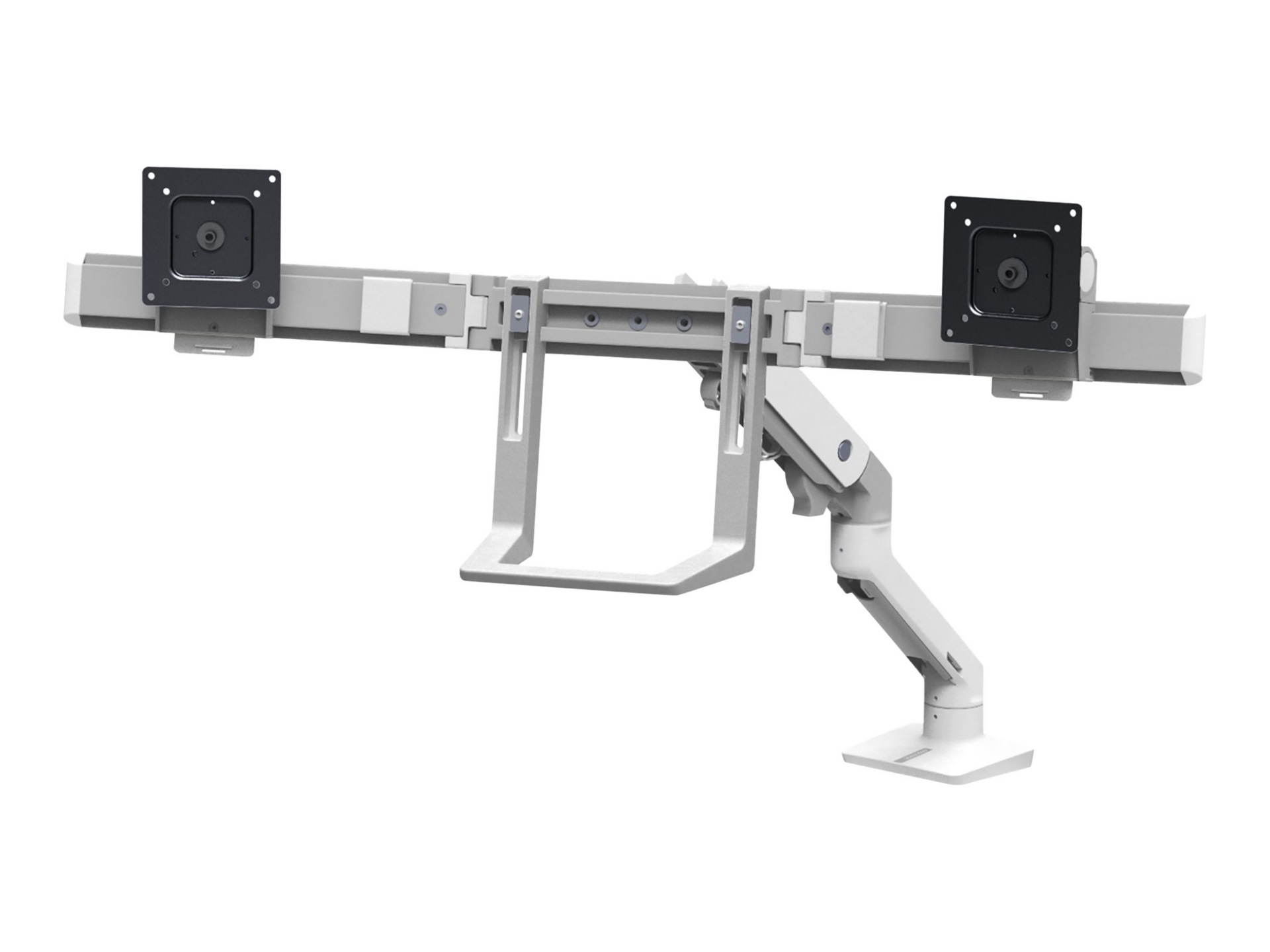 Thumbnail 2 of 7 for Ergotron HX Desk Dual Monitor Arm mounting kit - for 2 monitors - polished aluminum
