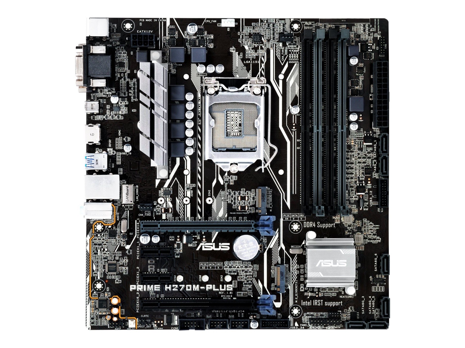 ASUS PRIME H270M-PLUS/CSM - motherboard - micro ATX - LGA1151 Socket - H270