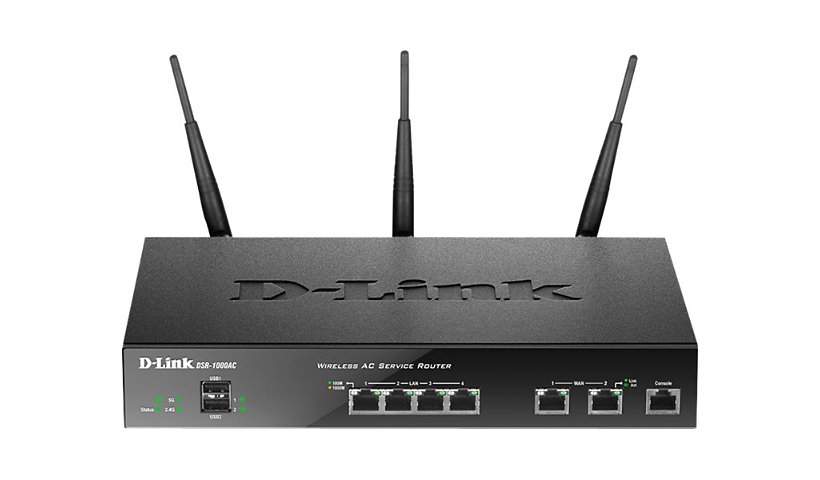 D-Link DSR-1000AC - wireless router - 802.11a/b/g/n - desktop