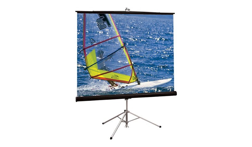 Draper Diplomat/R HDTV Format - projection screen with tripod - 76" (193 cm