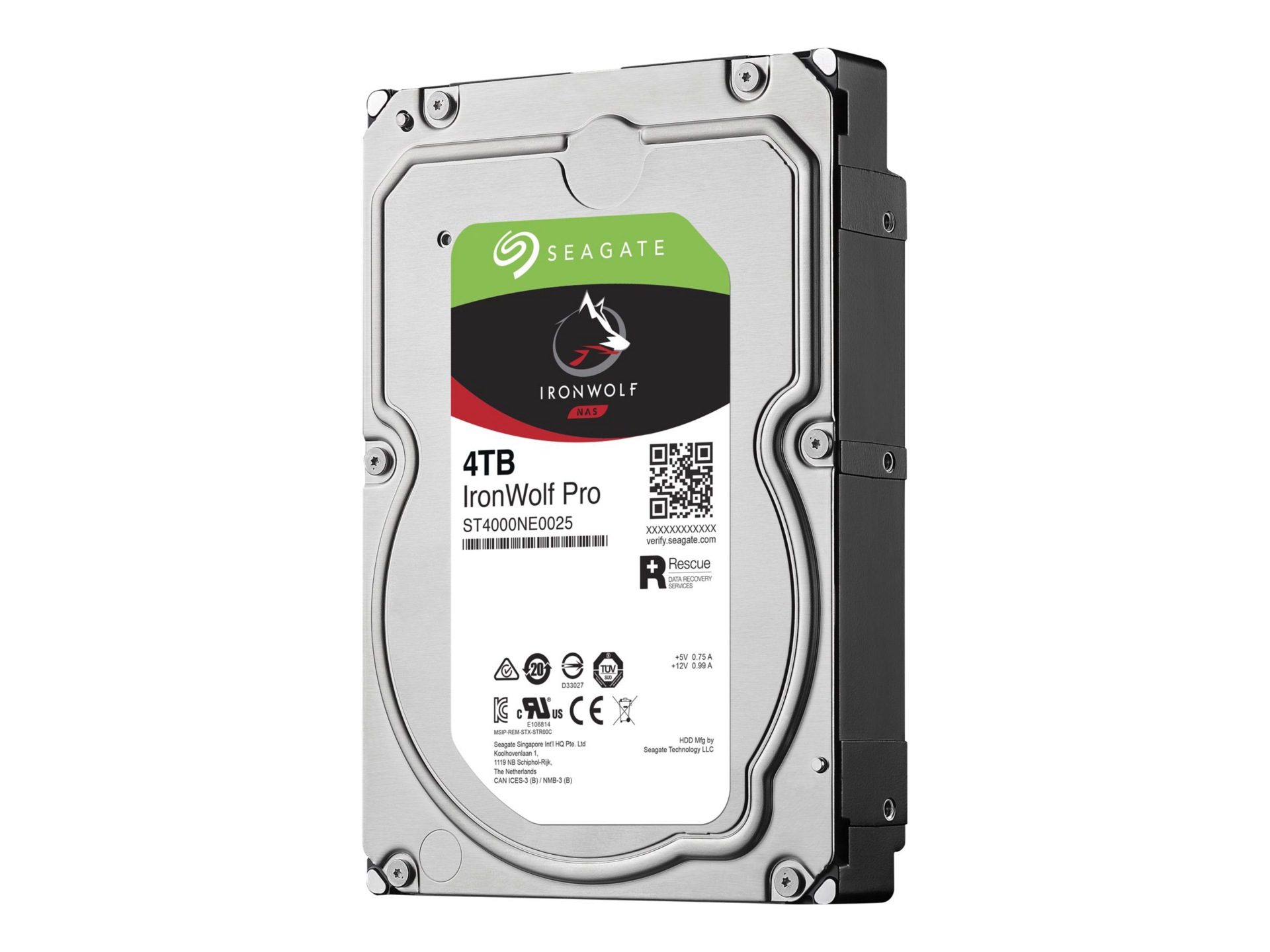 Seagate IronWolf Pro ST4000NE0025 - hard drive - 4 TB - SATA 6Gb/s