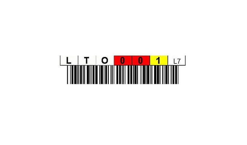 Quantum series 000101-000200 - barcode labels (LTO-7)