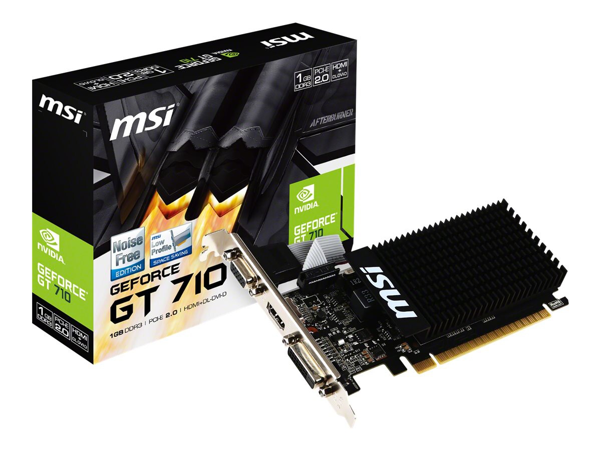 MSI GT 710 1GD3H LP - graphics card - GF GT 710 - 1 GB