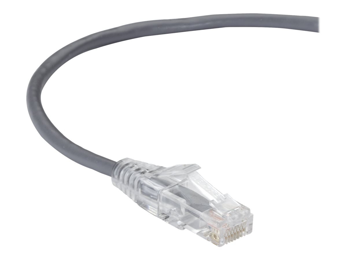 Black Box Slim-Net patch cable - 5 ft - gray