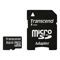 Transcend Premium - carte mémoire flash - 8 Go - micro SDHC