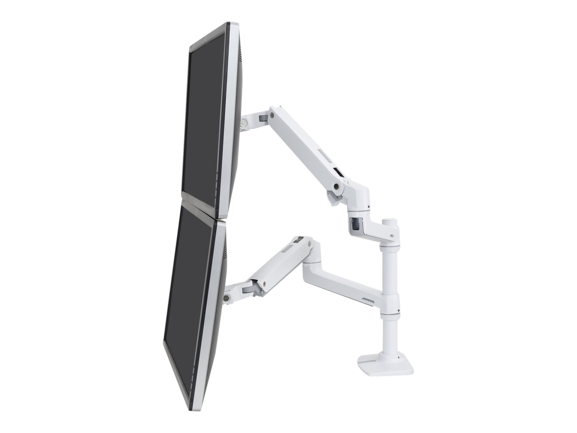 Ergotron LX mounting kit - for 2 LCD displays - white