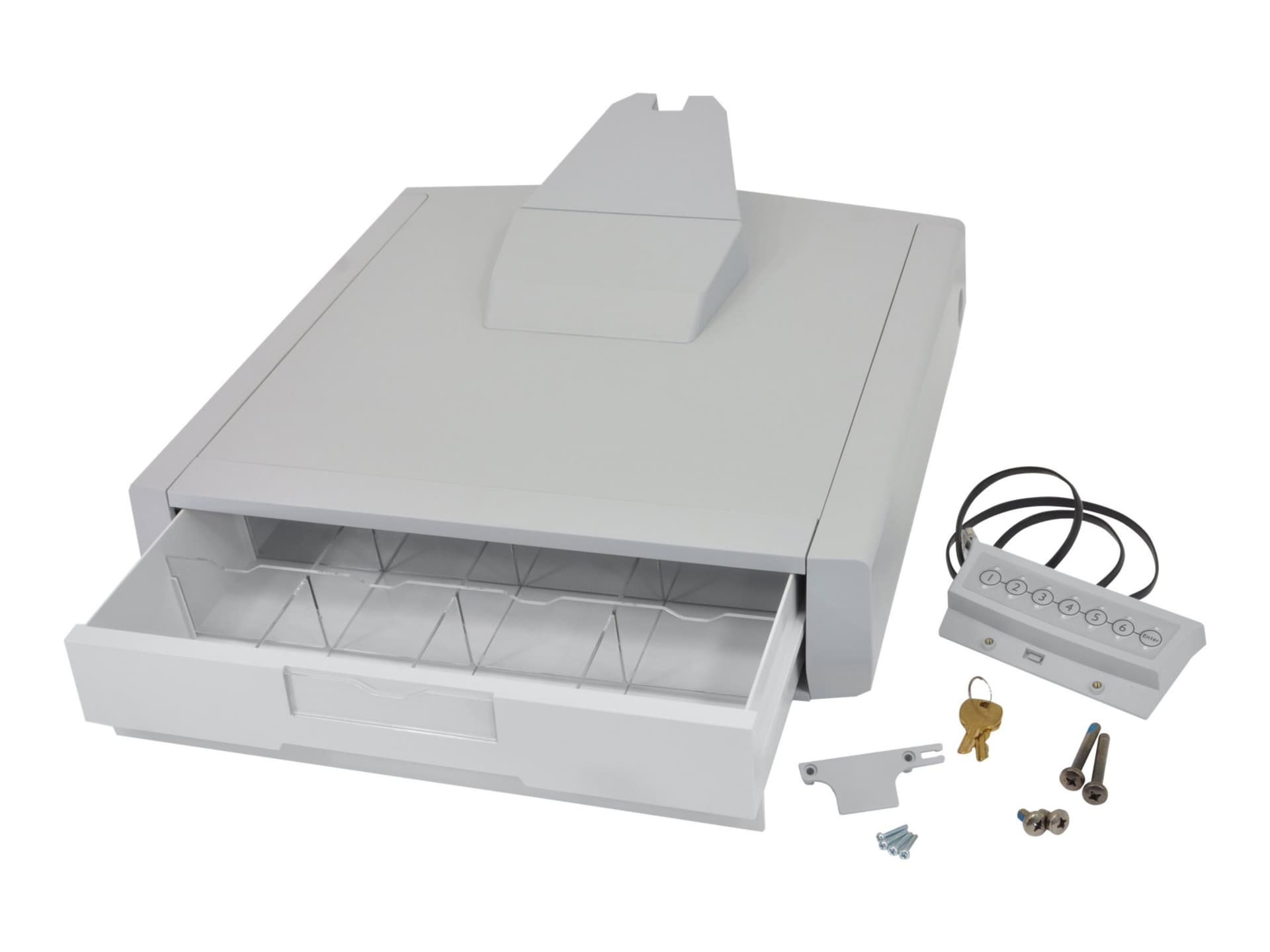 Ergotron SV43 Primary Single Drawer for Laptop Cart composant de montage - gris, blanc