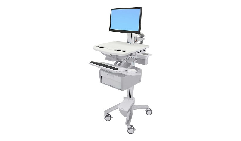 Ergotron StyleView cart - open architecture - for LCD display / keyboard / mouse / barcode scanner / CPU