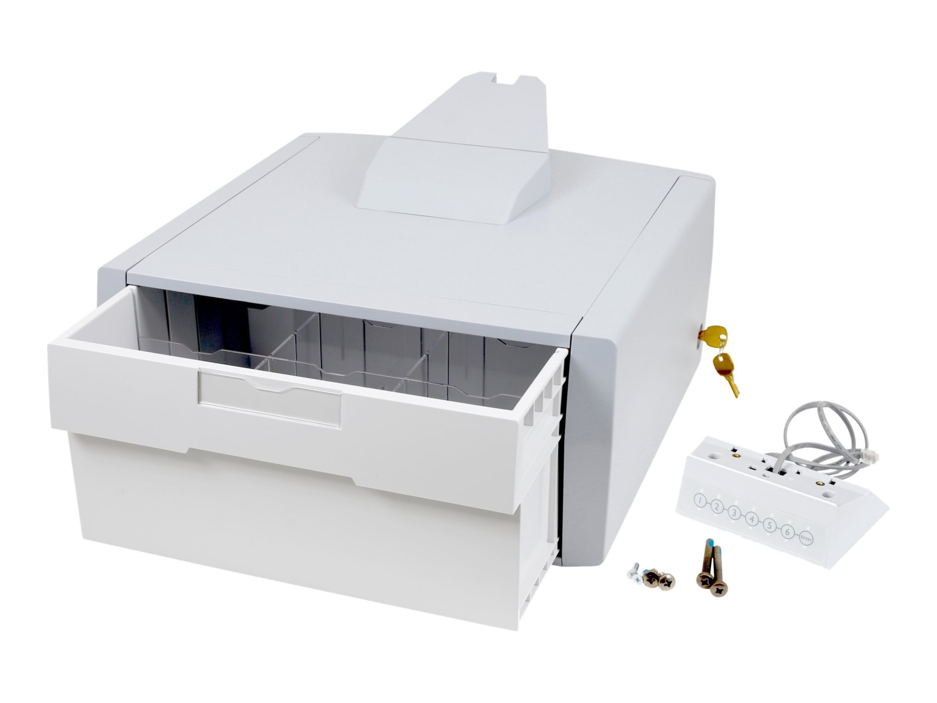 Ergotron StyleView Primary Single Tall Drawer mounting component - gray, wh