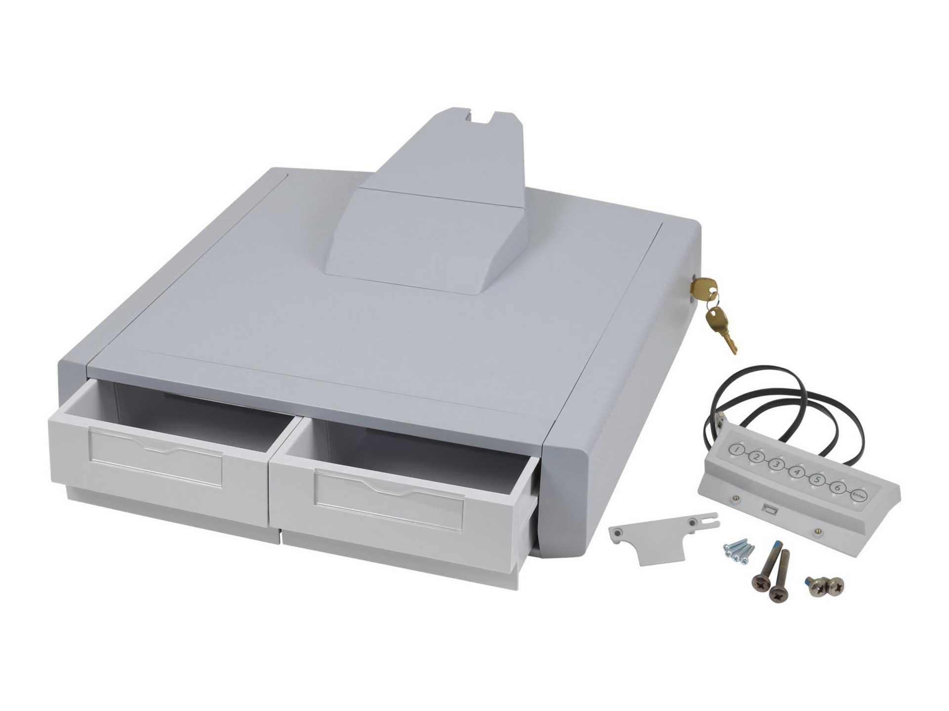 Ergotron StyleView SV44 Series Primary Double mounting component - gray, wh