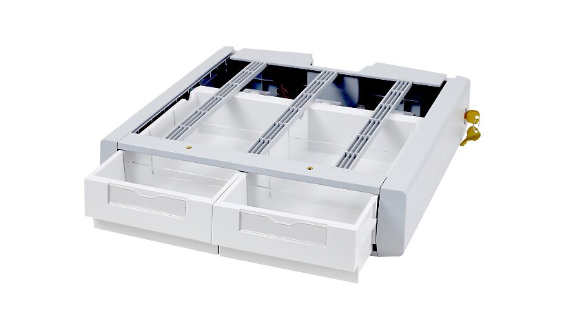 Ergotron StyleView SV Supplemental Storage Drawer, Double - mounting compon