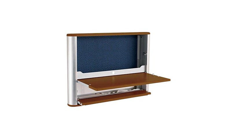 Anthro eNook Standard - wall-mounted workstation - maple