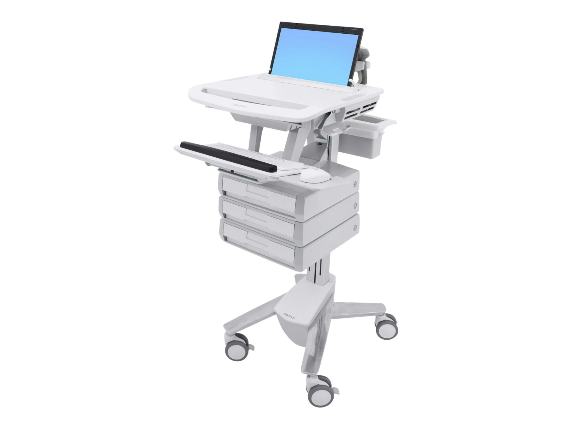 Ergotron StyleView Laptop Cart, 3 Drawers cart - open architecture - for no