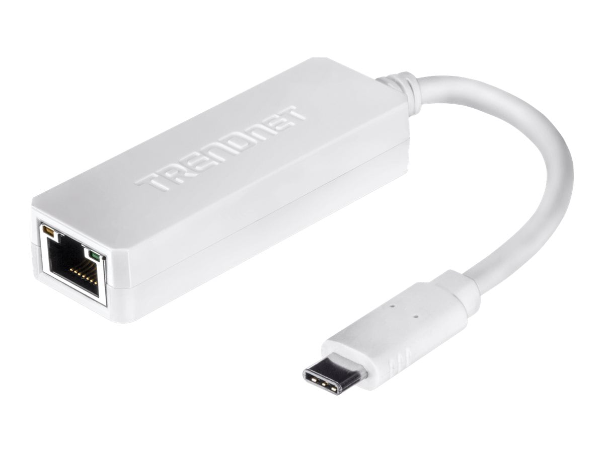 TRENDnet USB Type-C to Gigabit Ethernet LAN Wired Network Adapter for Windows & Mac; Compatible with Windows 10; and Mac