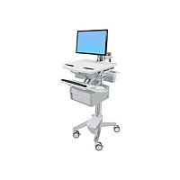 Ergotron StyleView SV43 cart - open architecture - for LCD display / keyboa