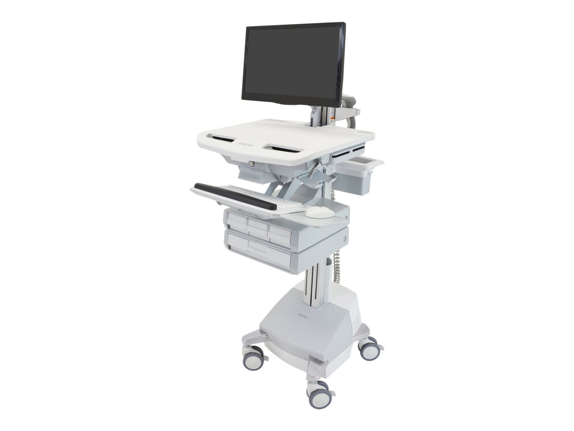 Ergotron StyleView cart - open architecture - for LCD display / keyboard / mouse / CPU / notebook / barcode scanner -