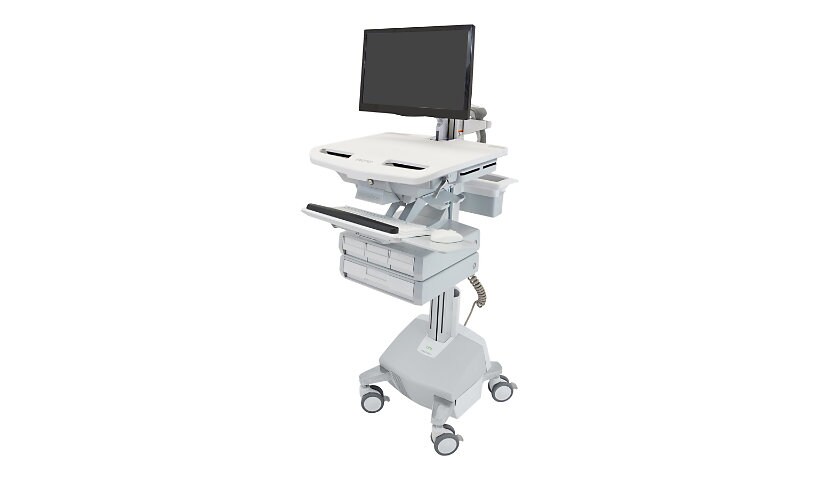 Ergotron StyleView cart - open architecture - for LCD display / keyboard / mouse / CPU / notebook / barcode scanner -