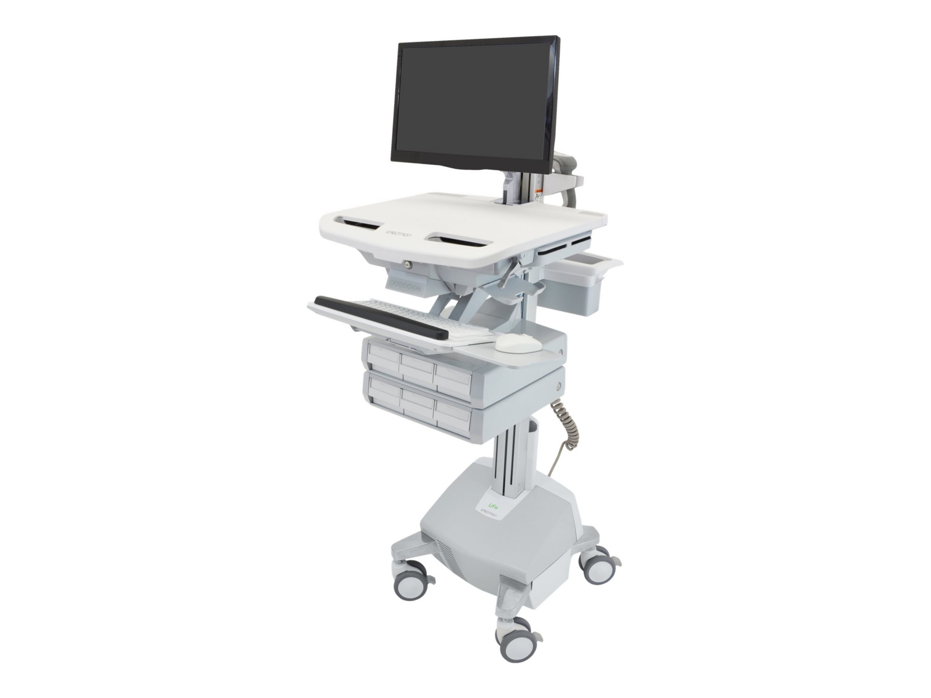 Ergotron StyleView cart - open architecture - for LCD display / keyboard /